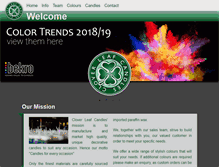 Tablet Screenshot of cloverleafcandles.co.za